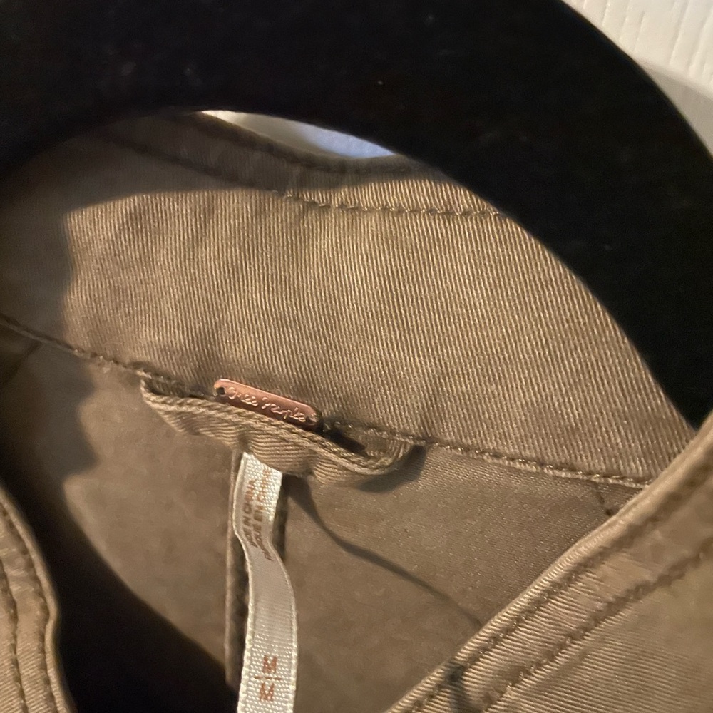 Free People Military Jacket Olive Green - Picture 6 of 9